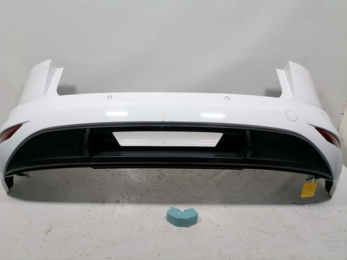 VW Touran 2 original Sto&szlig;stange Stossf&auml;nger hinten LC9A Wei&szlig;